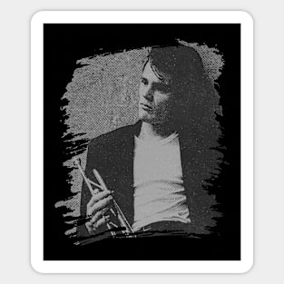 Chet baker // Retro Poster Sticker